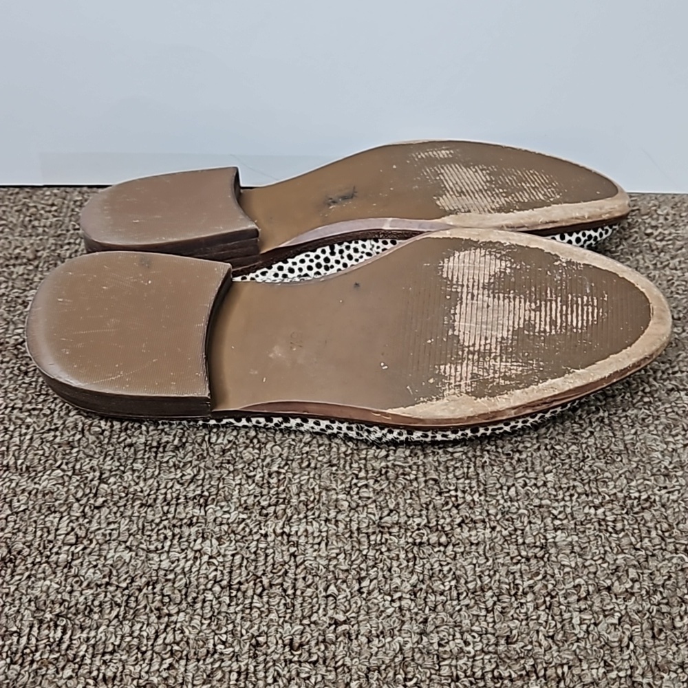 Madewell Polka Dotted Cow Hair Mules Slipons sz 5 1/2 Women's - Picture 4 of 6